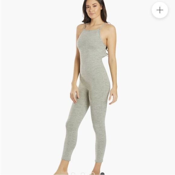 Free People FP Movement Ashford jumpsuit grey gray XS - Picture 1 of 9